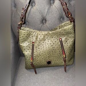 Dooney & Bourke Olive Ostrich Cooper